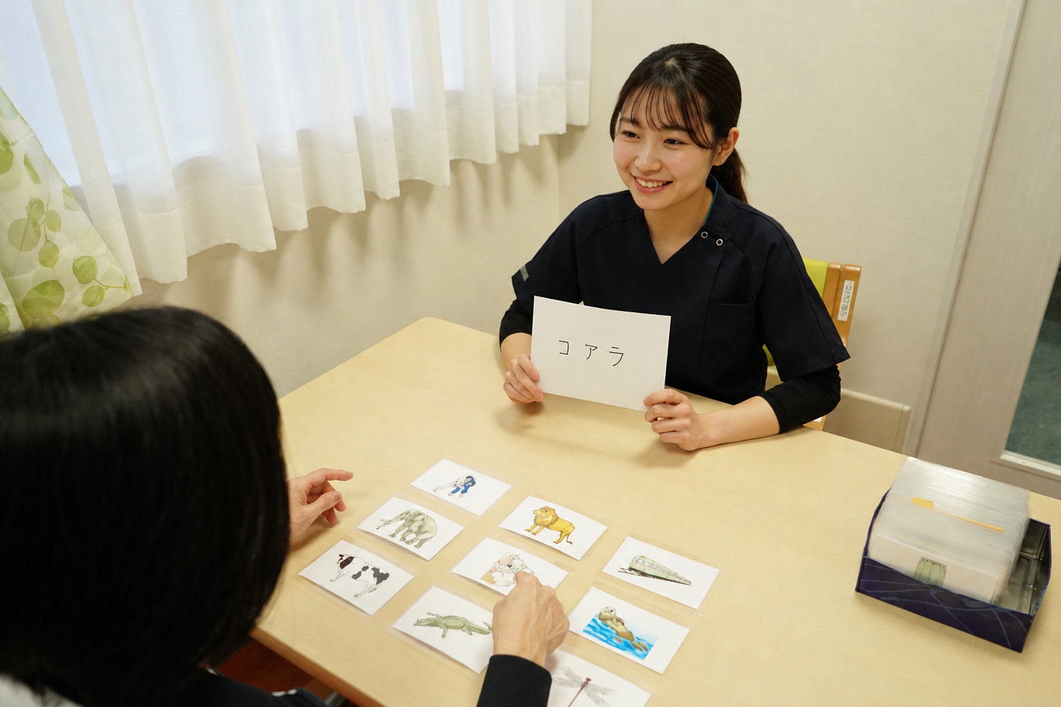 ことば・コミュニケーション訓練の様子